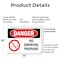 Signmission No Smoking Propane Danger Sign, Plastic, 14in W x 10in L, 2PK OS-2PACK-DS-P-1014-L-1489 - alternate 5